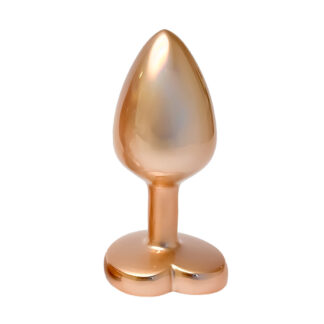 Jewel Butt Plugs: Gleaming Love Pearl Gold Butt Plug Small Jewel Butt Plugs: Gleaming Love Pearl Gold Butt Plug Small