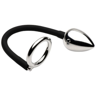 Butt Plugs: Master Series Tug Plug Aluminum Cock and Ball Ring Butt Plugs: Master Series Tug Plug Aluminum Cock and Ball Ring