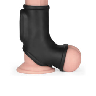 male sex toys: Lovetoy Vibrating Penis and Scrotum Sleeve