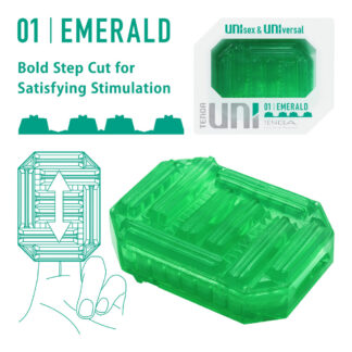 Male Masturbators: Tenga UNI Emerald Sleeve Masturbator