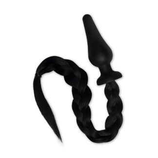 Animal Play Plugs: Furry Tales Black Pony Play Butt Plug Animal Play Plugs: Furry Tales Black Pony Play Butt Plug
